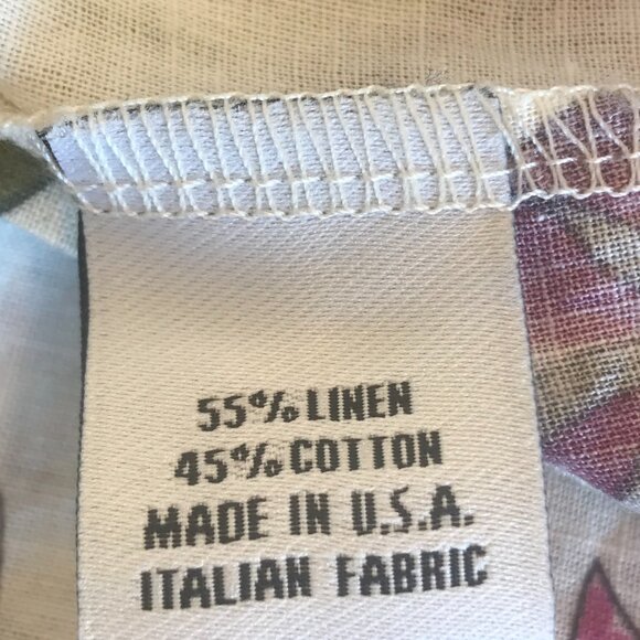 Bryn Walker lounge set women's L floral Linen Italian fabric US lagenlook gift - Picture 9 of 14